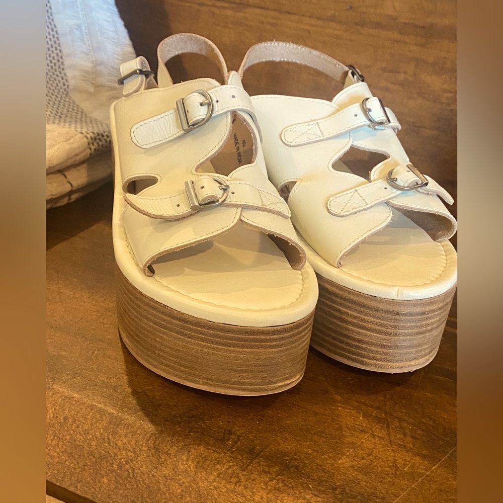 Anthropologie Platform Sandals